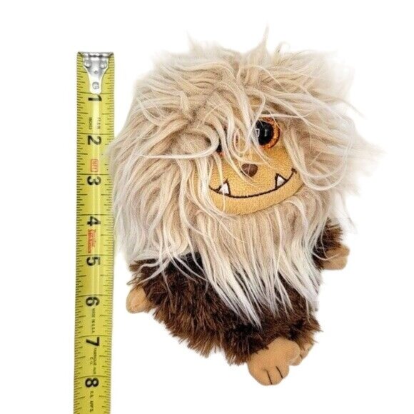 2/$15 Ty Frizzys Zinger Monster Plush Brown 8" Shaggy Glitter Eyes 2014 Beanbag - Picture 10 of 11